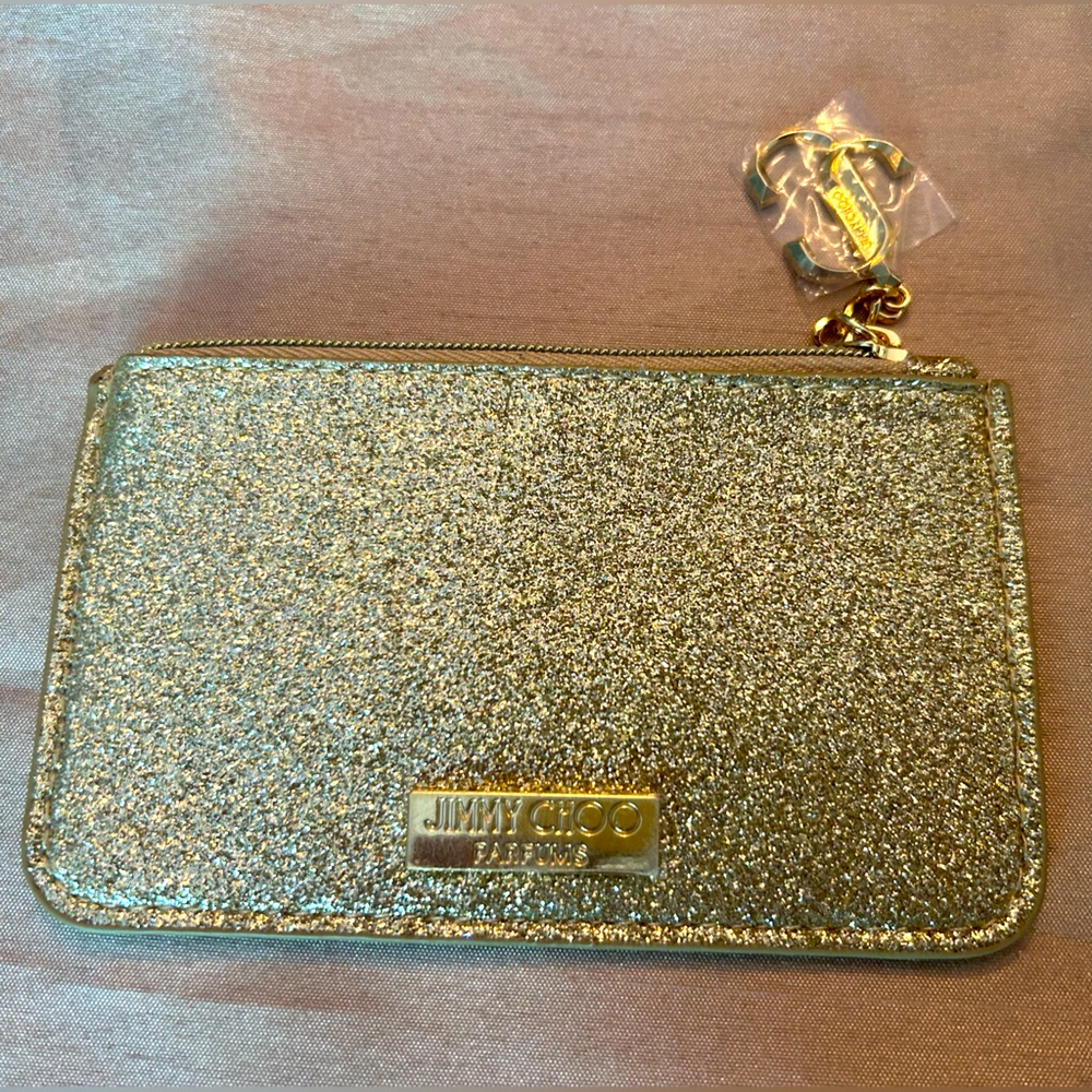 Jimmy Choo Gold glittery case
